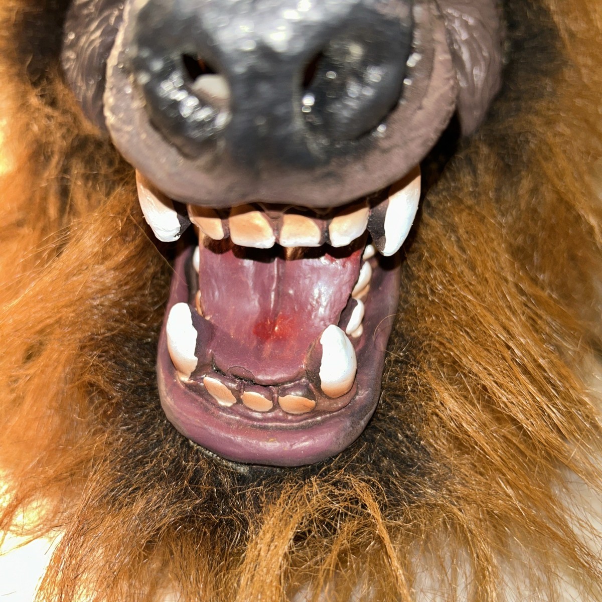 Vintage Halloween Mask Wolf Man Werewolf  Growling View 5