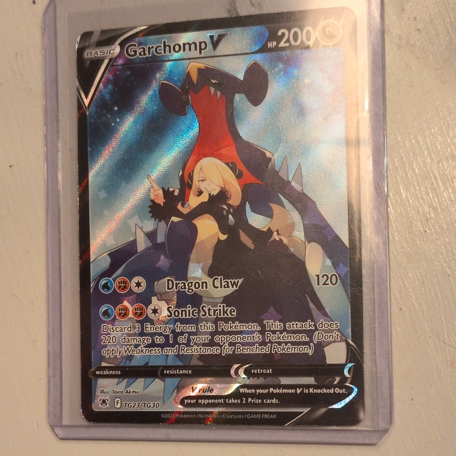 Garchomp V TG23/TG30 Astral Radiance Trainer Gallery Full Art Holo