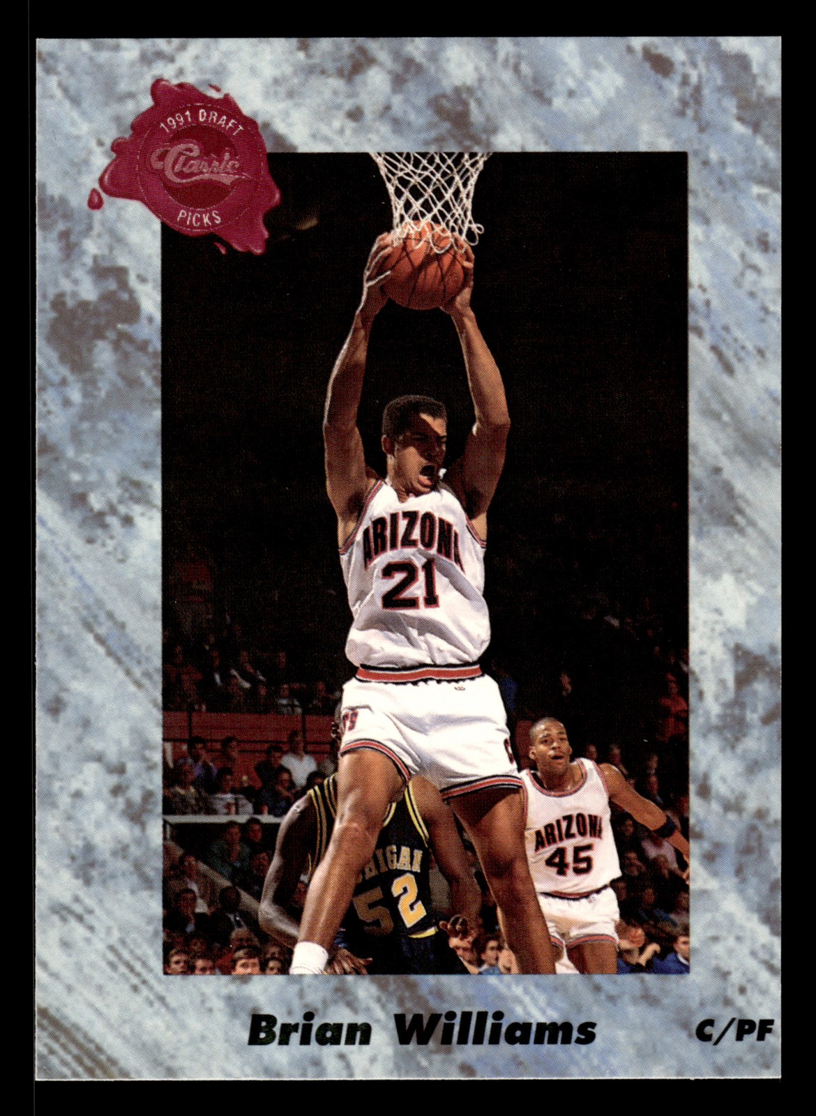 Brian Williams 1991 Classic Four Sport #153 Orlando Magic