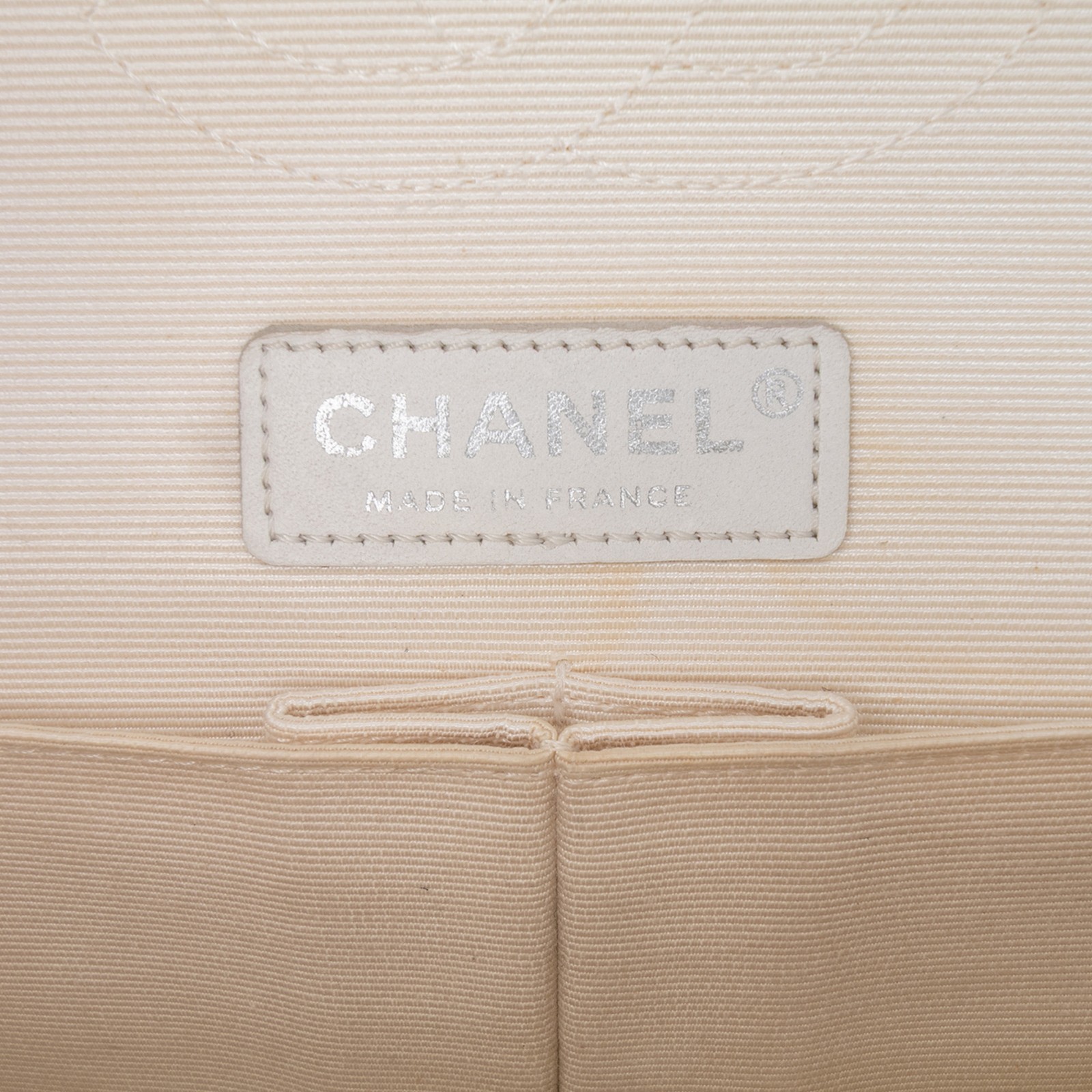 Authenticated Chanel Medium Classic Printed Grosg… - image 5