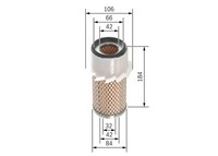 Luftfilter Bosch F 026 400 337 Filtereinsatz