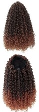 Drawstring Ponytail Extension 14 Inch Short Kinky Curly for Women