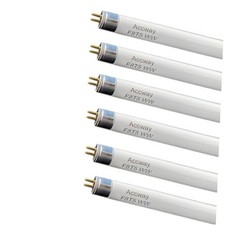 6 Pack F8T5/WW 12 Linear Fluorescent Light Bulb, 8W Warm White T5 Tube,