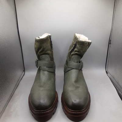 Miz Mooz Women's Leather Fur Lined Ankle Boots Bonney 7.5-8M EU38