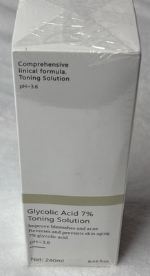 8.0 Fl Oz Glycolic Acid Toning Solution,240ML  Glycolic Acid 7%