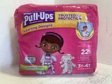 3-4T Vintage Huggies Pull-ups Doc McStuffins / Minnie Mouse