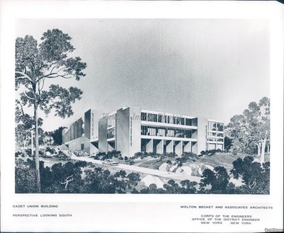 1970 New York Cadet Union Building Welton Becket Architects Photo 8x10