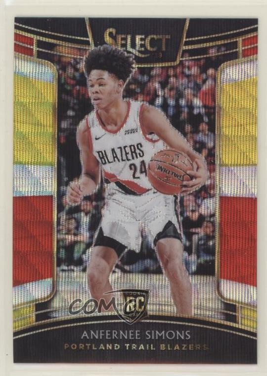 2018-19 Panini Select Concourse Tri-Color Prizm Anfernee Simons #39 06g1