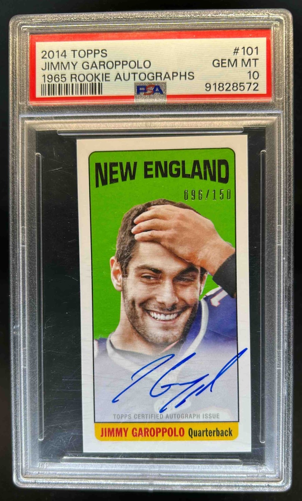 Jimmy Garoppolo Topps 1965 Rookie Autographs #101 Base
