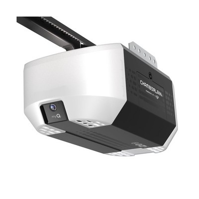 Chamberlain 3/4 HP Belt Drive Smart Garage Door Opener with Fixed Camera, Bat...