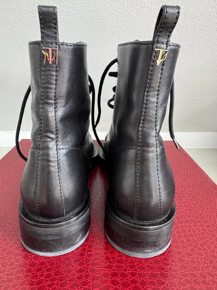 tamara mellon black lace up ankle boots standard ankle 35-calfskin women 38 - Image 4 of 4