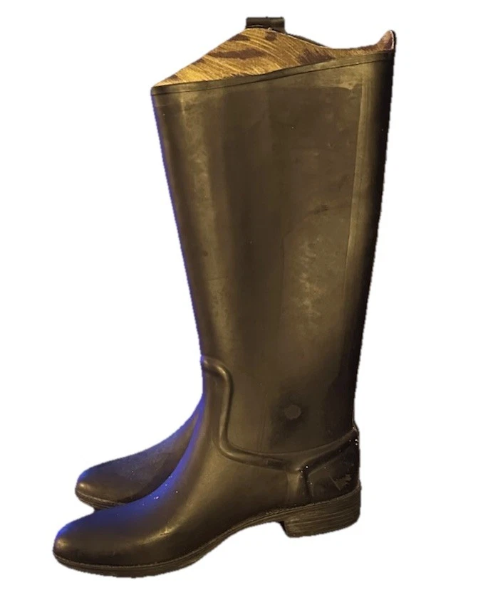 Botas de lluvia Sam Edelman Ximon altas de goma negras talla 9M impermeables Foto 3 de 4