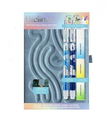 Lifelines Writing Bundle (Sensory Journal, Scented Lava Pens And Highlighters)