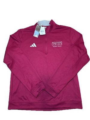 Adidas Quarter Zip Aquinas College Student Senate Size Medium Maroon