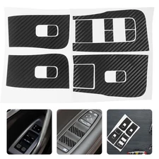 Car Handle Button Sticker Interior Decals Window Lift Switch Cover