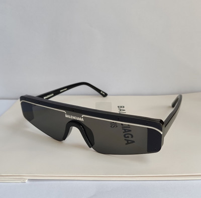 Authentic Balenciaga BB0003S 001 Sunglasses Black Frame Grey Lens 99mm Unisex