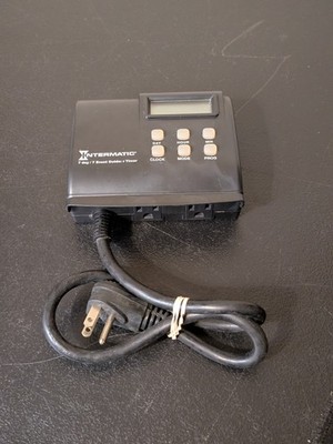 Intermatic HB88RC Digital Two Receptacle Programmable 7 day Outdoor Timer, Black