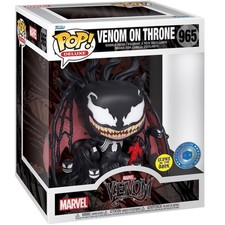 Funko Pop! Deluxe: Venom On Throne #965 GITD Marvel PIAB Exclusive New