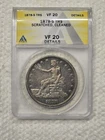 1878-S US SILVER TRADE DOLLAR VF-20!*details See Description!* Valued At $375!!
