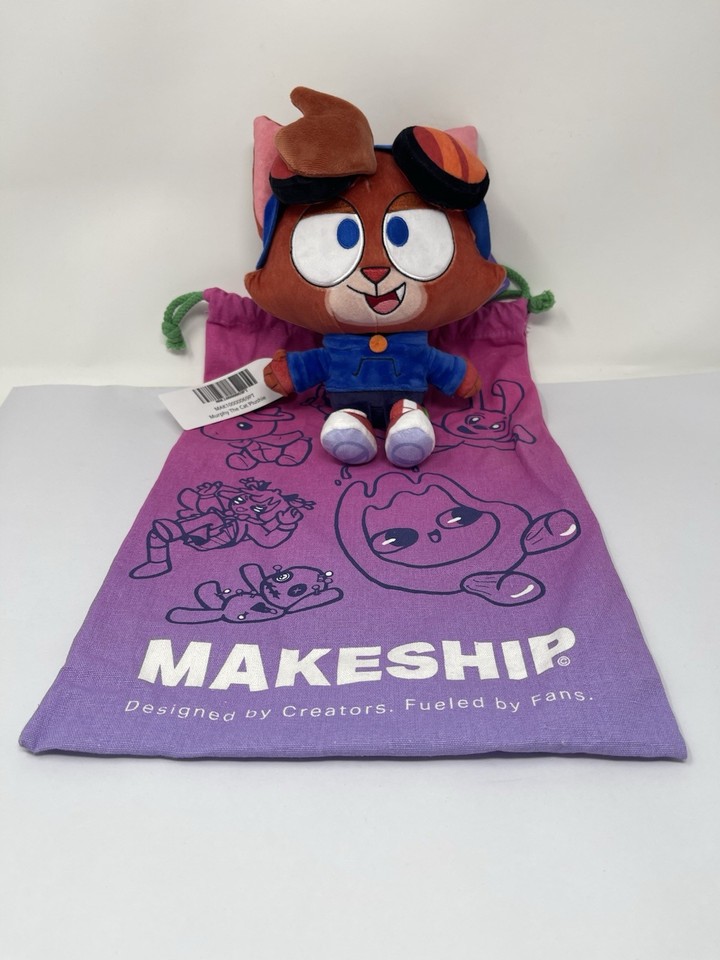 Makeship Murphy The Cat Plushie By AJMarekArt New With Tags & Bag Plush ...