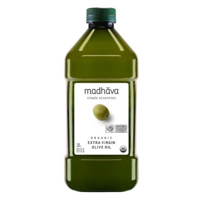 Madhava Organic Olive Oil, 2L Bottle, 100 Pure  Single Source, 67.8 oz