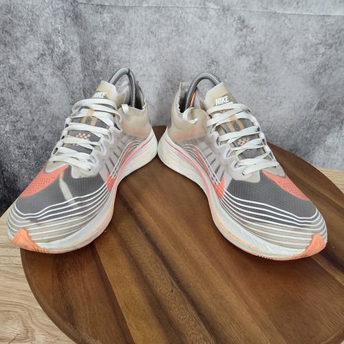 Nike Zoom Fly SP Running Shoes Womens 9.5 White Sunset Pulse Sneakers AJ8229-108 - Picture 4 of 10