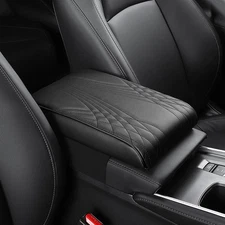 Car Memory Foam Leather Armrest Cushion Cover Center Console Box Pad for Toyota