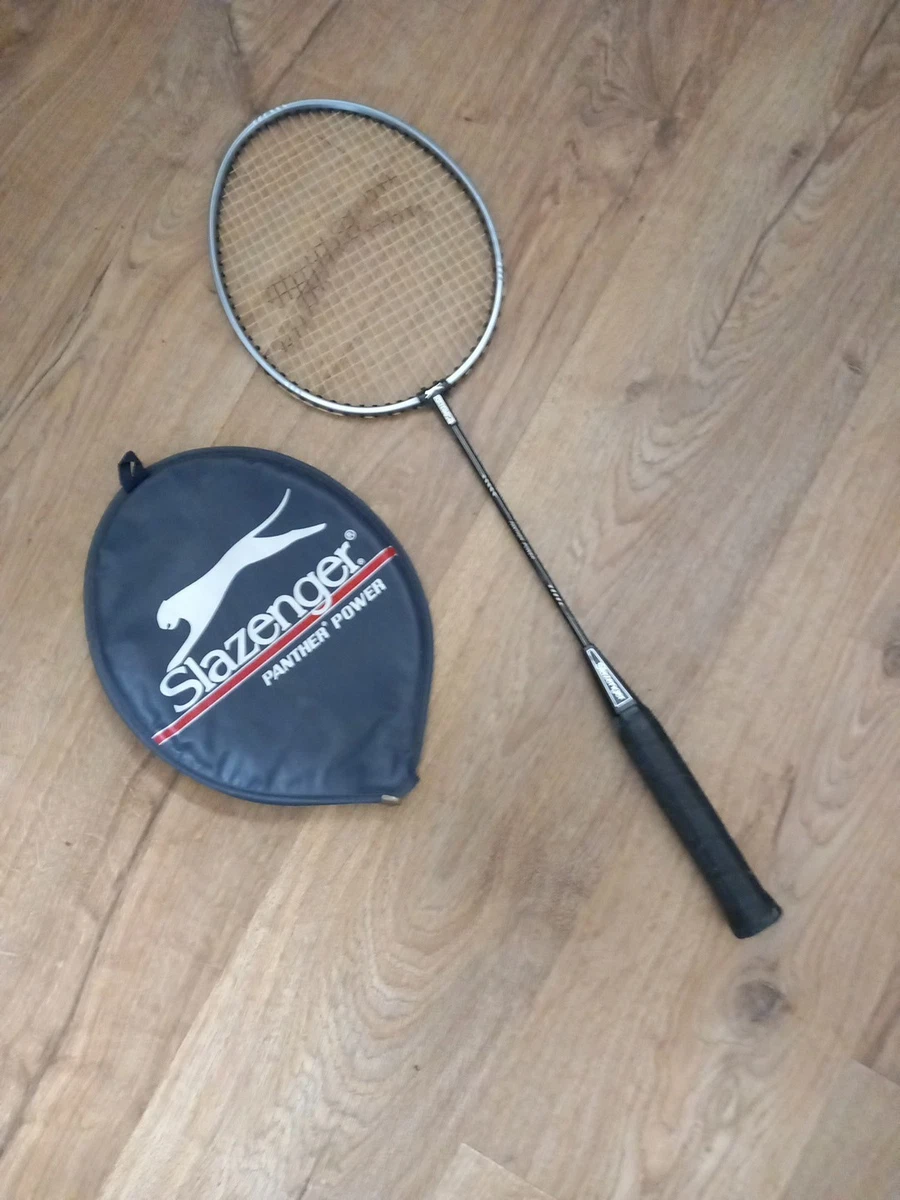 Presse-tête Raquette De Badminton Vintage – Slazenger Flight Commander + Dunlop