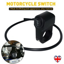 Waterproof Motorcycle 7/8" Handlebar Headlight Fog Spot Light ON OFF Switch NEW