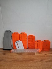 Nerf N-Strike Elite Mixed Round Clips Lot of 8 Replacement Dart Gun Magazines