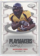 2007 SAGE Hit Playmakers Silver Marshawn Lynch #P24 0b5