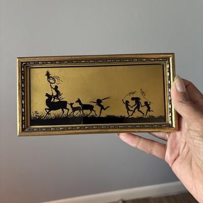 K.W. DIEFENBACH SILHOUETTE FOLLOW THE LEADER 7-1/4'' X 3-5/8'' PER ASPERA AD ASTRA