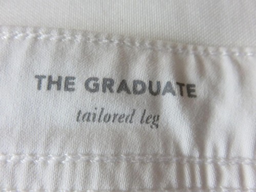 AG White Jeans The Graduate Tailored Leg Brushed Cotton Size 40x34 - Picture 5 of 6
