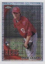 2010 Topps Chrome X-Fractor Mike Leake #176 qp4
