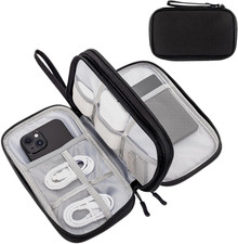 Porta Cavi Da Viaggio a 3 Strati, Accessori Utili, Borsa Organizer Tech Pouch Cu