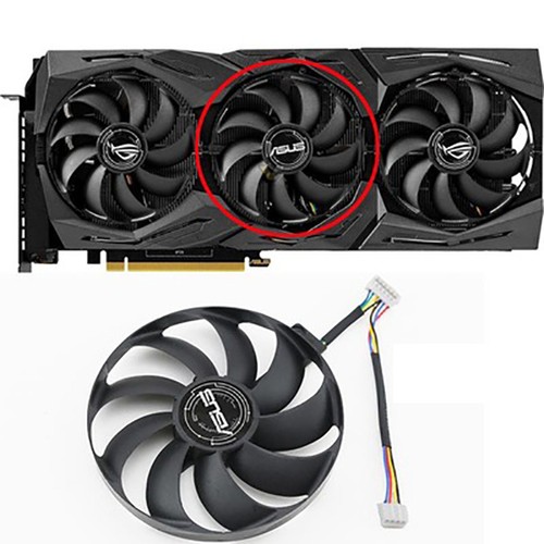 For ASUS RX5600XT 5700 5700XT ROG STRIX Graphics Cooling Fan 88mm FDC10H12S9-C - Afbeelding 12 van 15