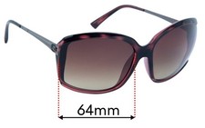 SFx Replacement Sunglass Lenses fits Von Zipper Kismet - 64mm Wide