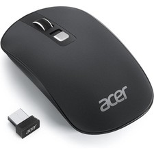 Image of New ACER Wireless Mouse - 2.4GHz USB Receiver - Black - Ultra Slim - OMR242