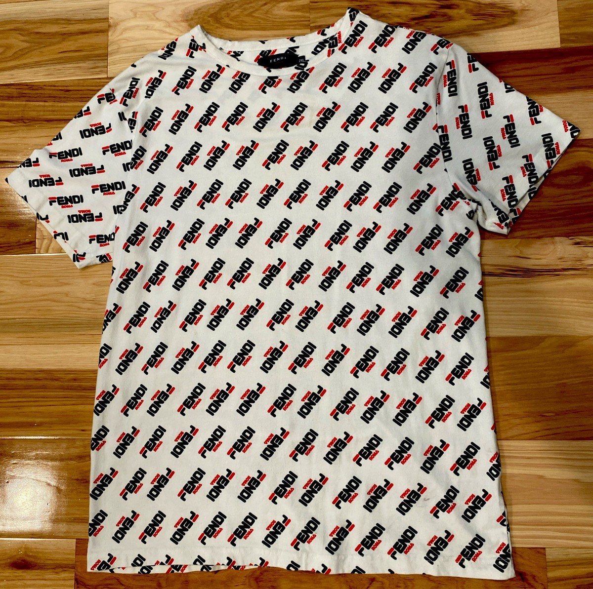 Fila Collaboration T Shirt Fendi Fila Fendi Roma T Shirt Fila