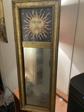 Marybeth Zeitz Celestial Picture Mirror 1990s Vintage with Gold Frame