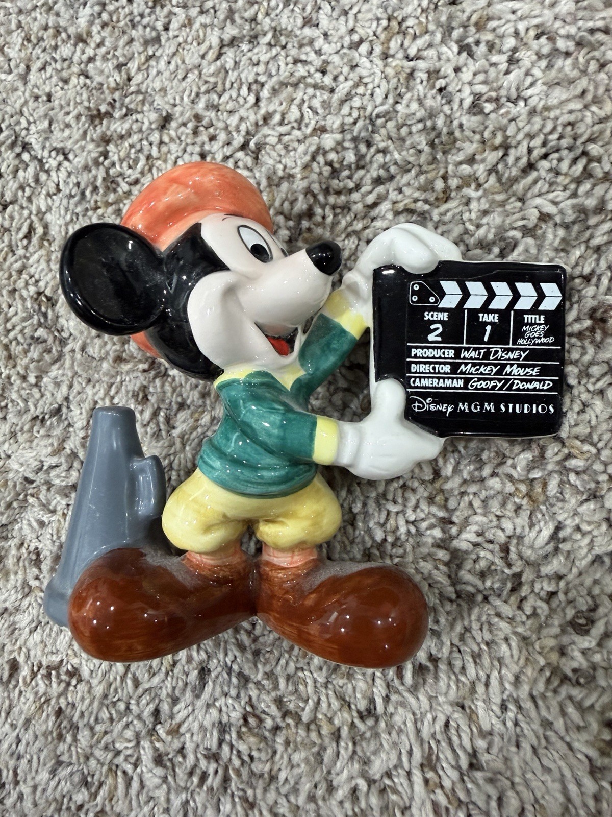 Disney Mickey Mouse Ceramic Mickey Movie Director MGM Studios 1987 JAPAN
