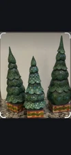 Jim Shore Set Of 3 Christmas Trees