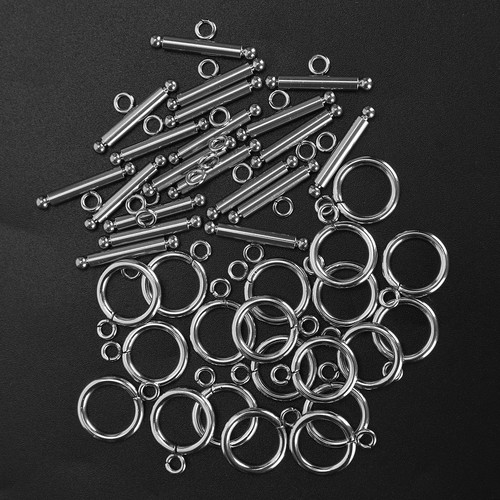 20 Set Bracelet Toggle Clasps Stainless Steel OT Buckle Necklace DIY Jewelry - Picture 12 of 23