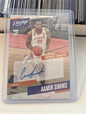 2021-22 Chronicles Prestige ~ AAMIR SIMMS ~ Bonus Shots RC Auto Clemson Tigers