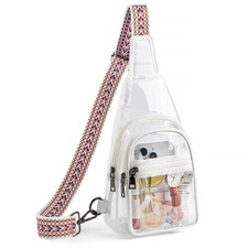 Clear Bag for Stadium Events Approved Clear Purses for Women Crossbody Transp...