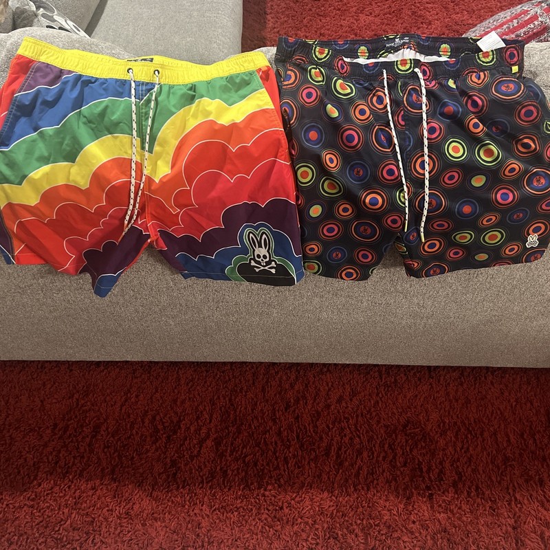 Psycho Bunny Swim Shorts Lot Of 2 Men’s 2XL