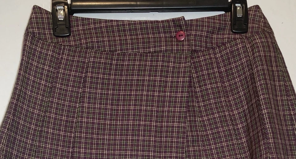 Vintage Robynes Dream Y2K Plaid Mini Wrap Skirt Size 9 Pleated Grunge Preppy - Image 2 of 4
