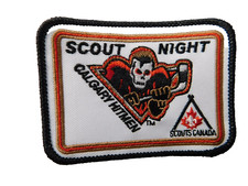 CALGARY HITMEN HOCKEY TEAM PATCH BOY SCOUTS CANADA BADGE COLLECTOR GAME SOUVENIR