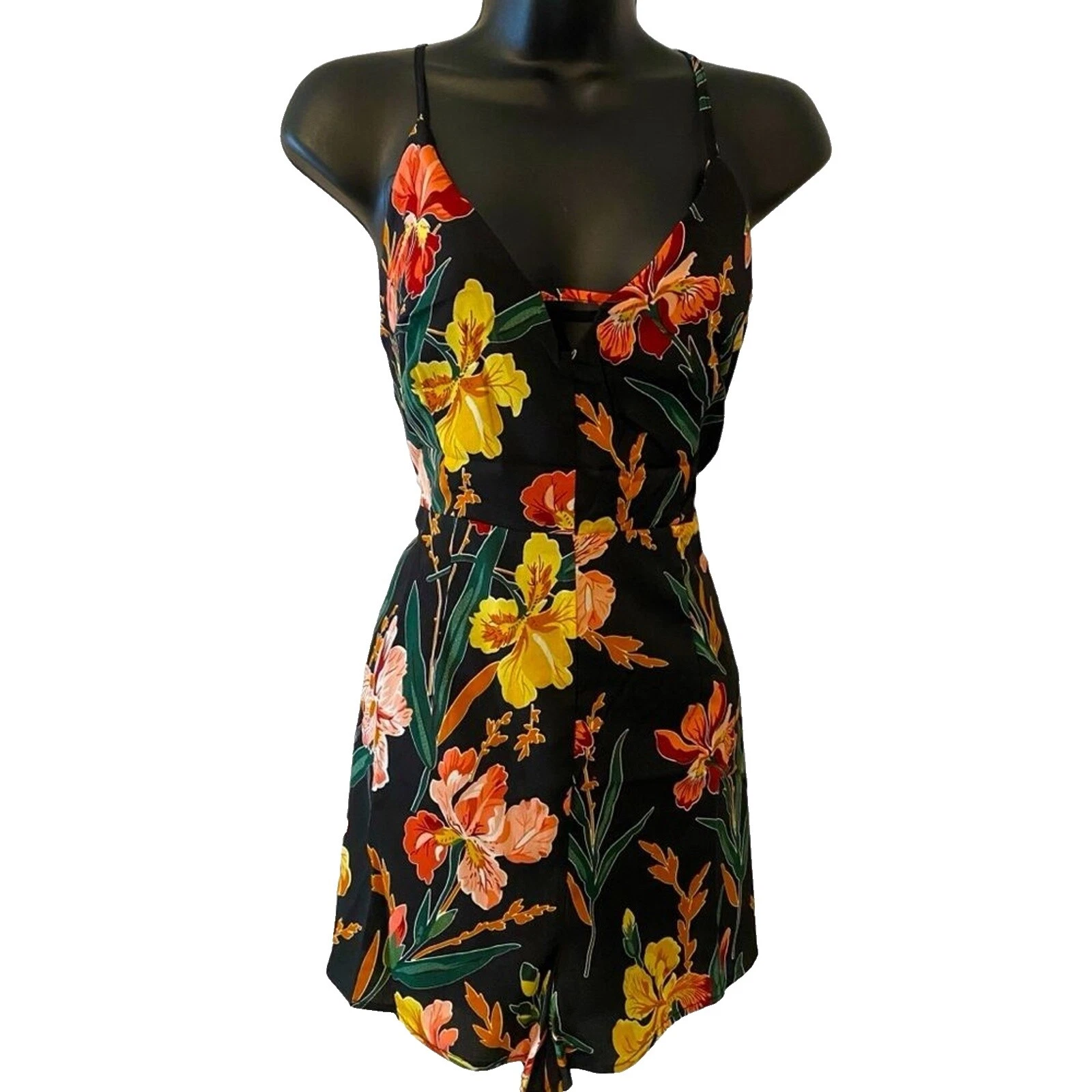 Free People Black Floral Jumpsuits & Rompers for Women
