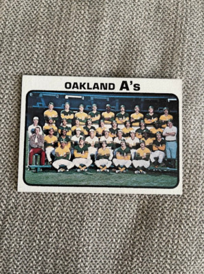 DCC: 1973 Topps Oakland A's #500 NM-MT+ Well Centered